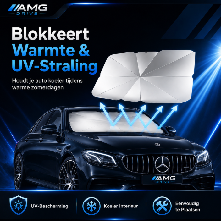 SunShield™ – Opvouwbare Voorruit Parasol voor de Auto