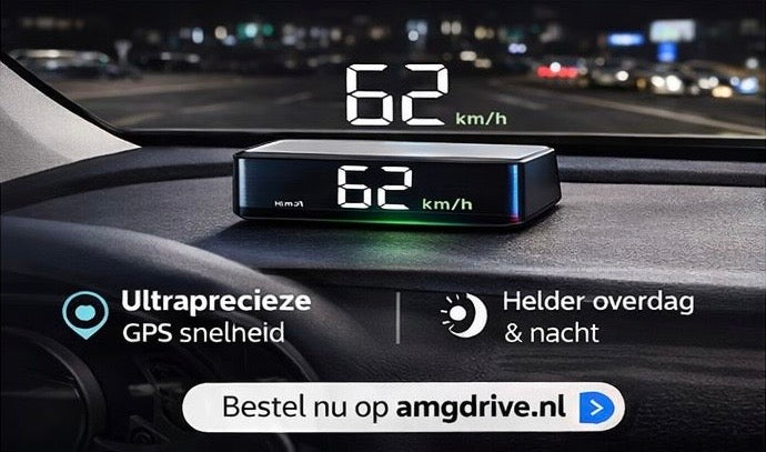 Head-Up Display (HUD) Snelheidsmeter – GPS KM/H Meter & Voorruit Projector – AMG Drive