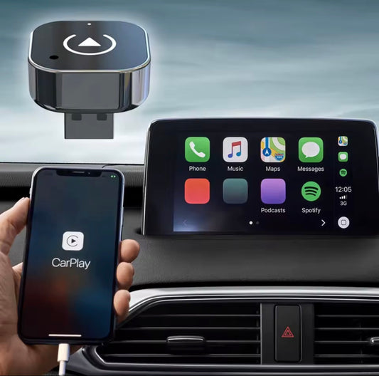 2-in-1 Draadloze Apple Carplay Android Auto-Adapter Smart USB Auto Connect Plug & Play