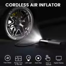 Draadloze Luchtcompressor met Digitale Meter