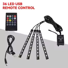 LED Auto Sfeerverlichting Voetomgeving Draadloze Afstandsbediening Decoratie Interieurverlichting App