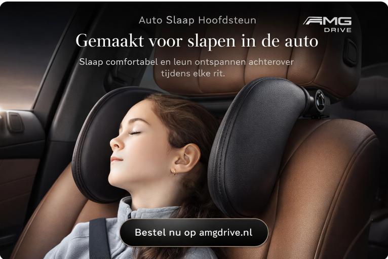 AMG Drive Ergonomisch Auto Hoofdsteun Kussen – 360° Verstelbaar Nekcomfort