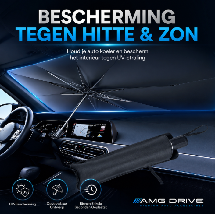 SunShield™ – Opvouwbare Voorruit Parasol voor de Auto