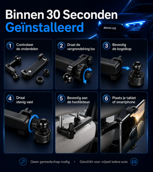 DriveMount™ – Verstelbare Tablet & Telefoonhouder voor de Auto