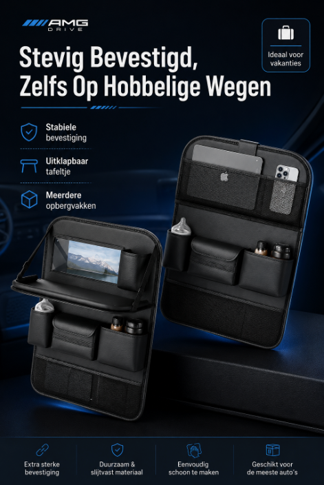 DriveOrganizer™ – Luxe Auto Opbergorganizer voor de Achterbank